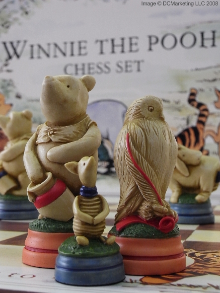 Winnie the Pooh Hand Decorated Theme Chess Set